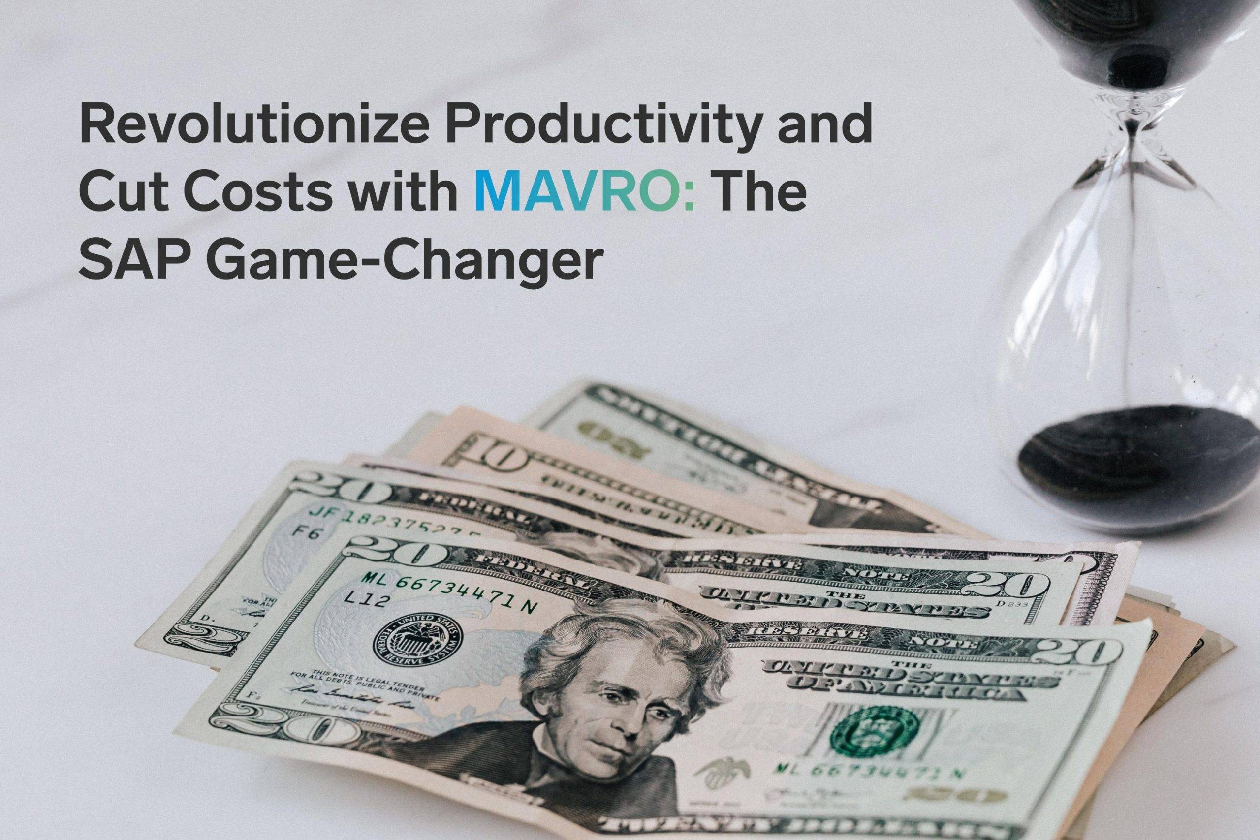 Revolutionize Productivity and Cut Costs with MAVRO: The SAP Game-Changer